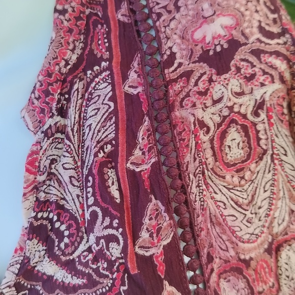 Emma G Paisley Print Women's Top medium - Picture 3 of 9